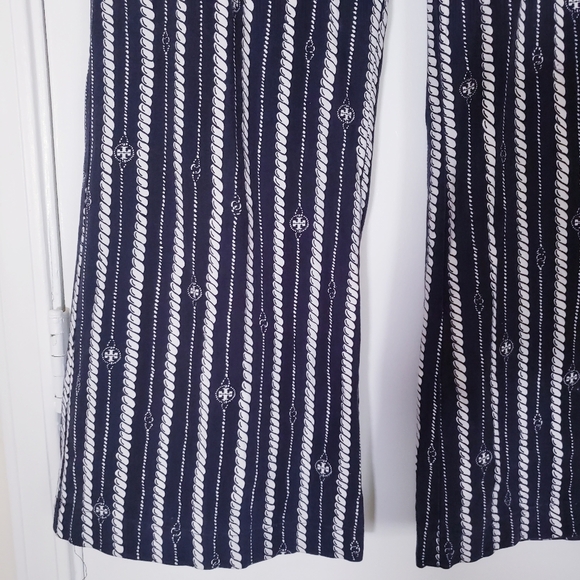 Tory Burch Blue Nautical Print Sailor Pants - Picture 9 of 15